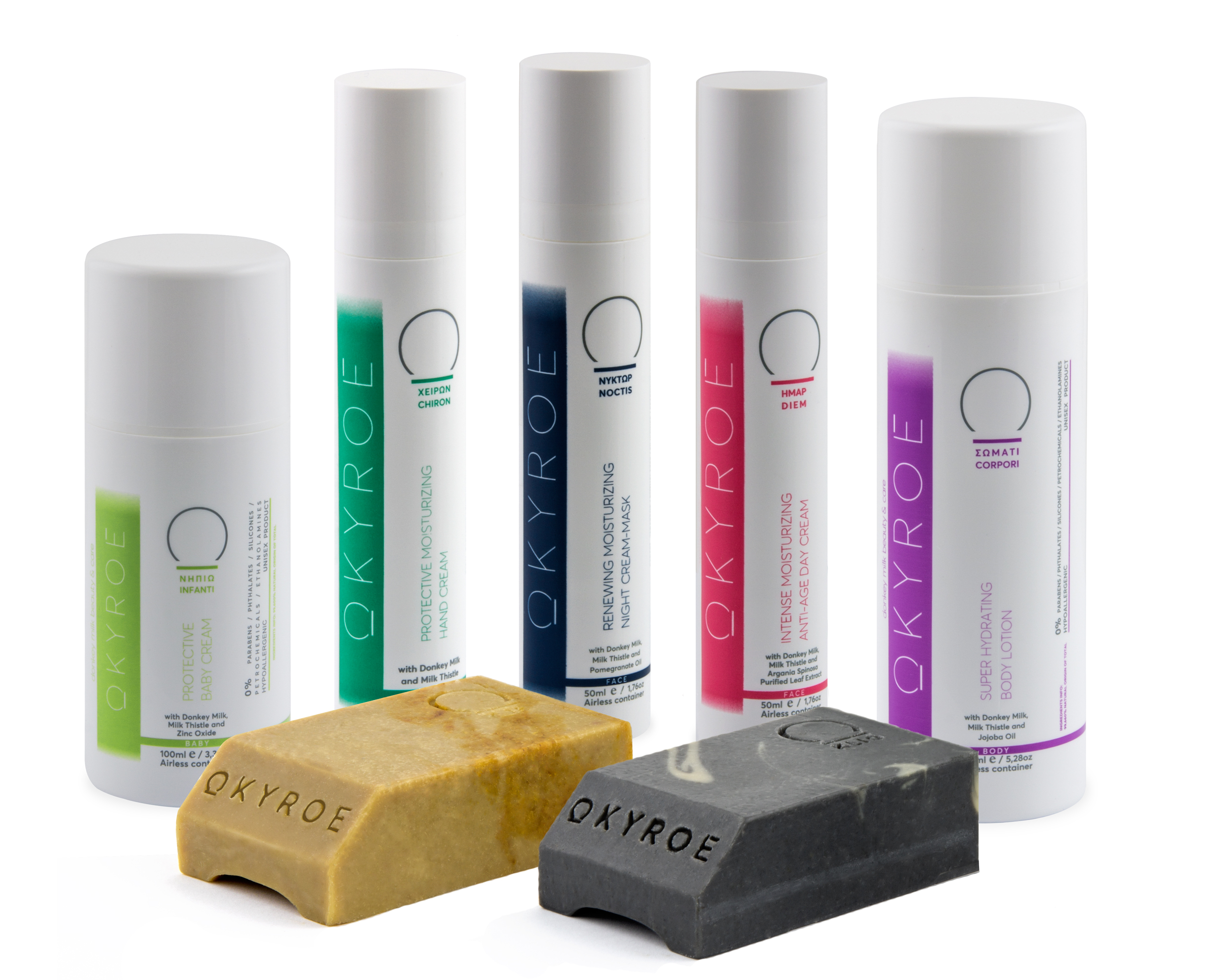 Okyroe, il brand e la linea a base di latte d'asina