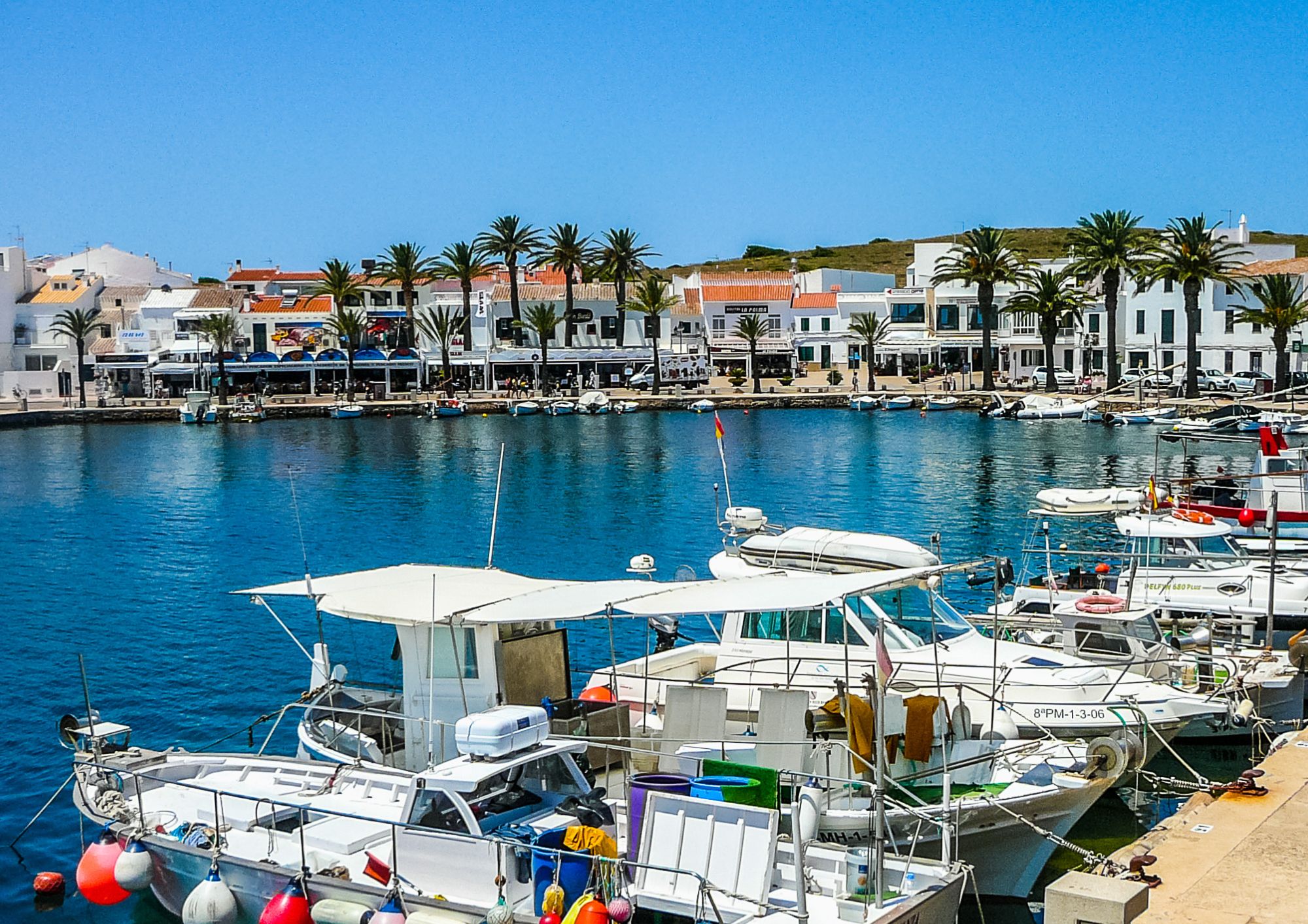 Fornells borgo sul mare sull'isola di Minorca